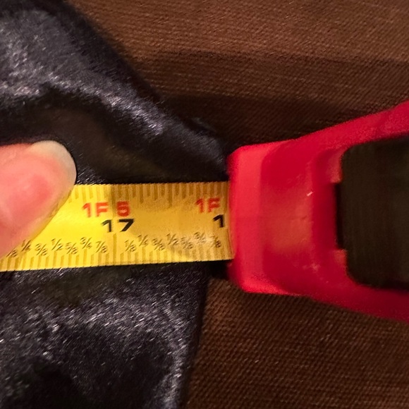 Anne Klien Satin Midnight Blue Midi Draped Cowl Neck Zipper Closure On Side Sz 6 - Picture 13 of 15